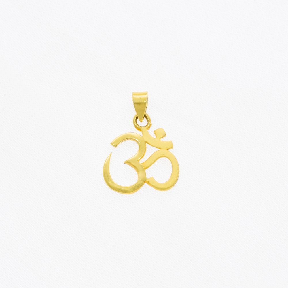 Sacred 22kt gold om pendant