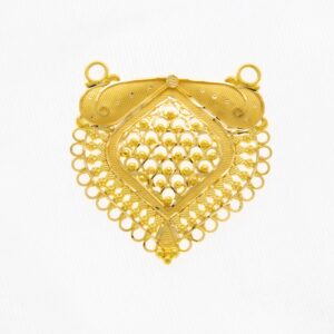 22kt Gold Kalkati Paan Mangalsutra Pendant
