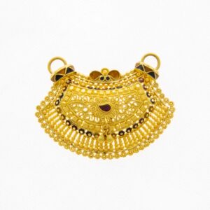 22kt Gold Kalkati Pankhi Mangalsutra Pendant