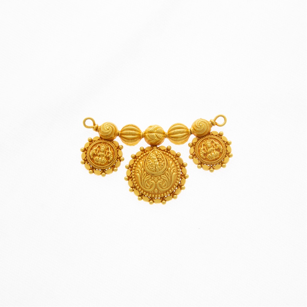 22kt gold kalkati mangalsutra pendant
