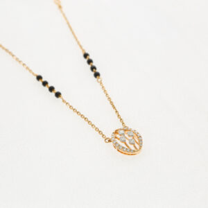 18kt diamond and gold mangalsutra