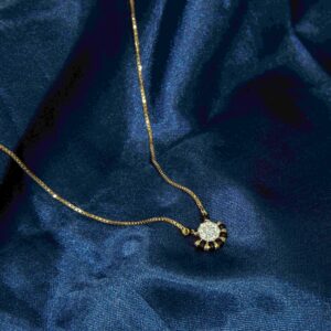 18kt diamond minimalistic mangalsutra