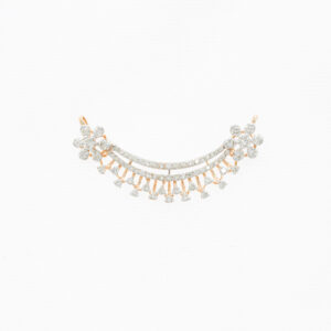 14kt inverted crown  mangalsutra diamond pendant