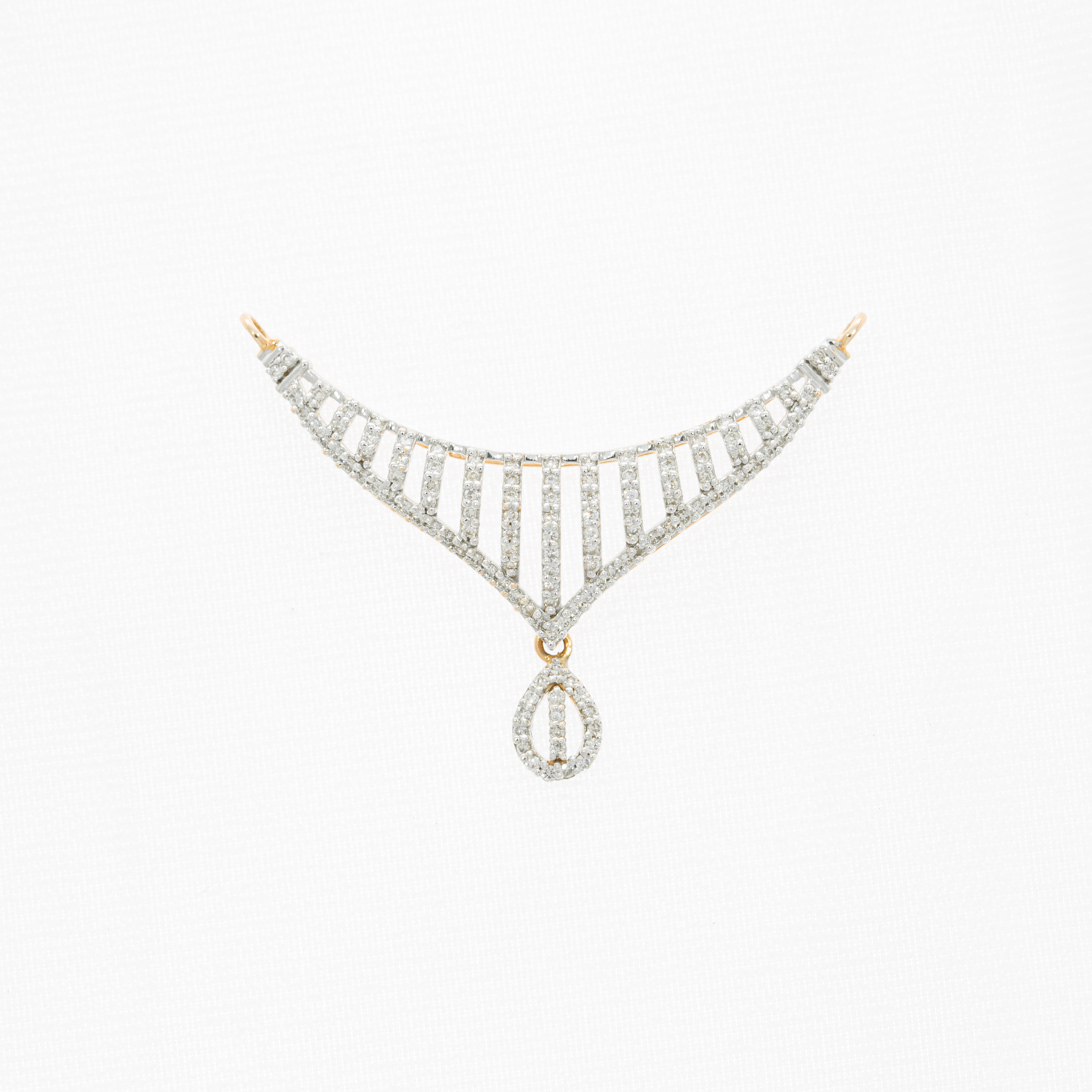 14kt exclusive mangalsutra pendant in diamond