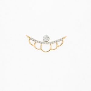 Mangalsutra Pendant In Diamonds With Scalups Design