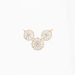 Diamond Mangalsutra Pendant In Clasped Circles Design