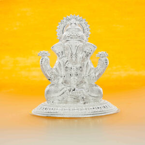 Lord Ganpati Silver Idol
