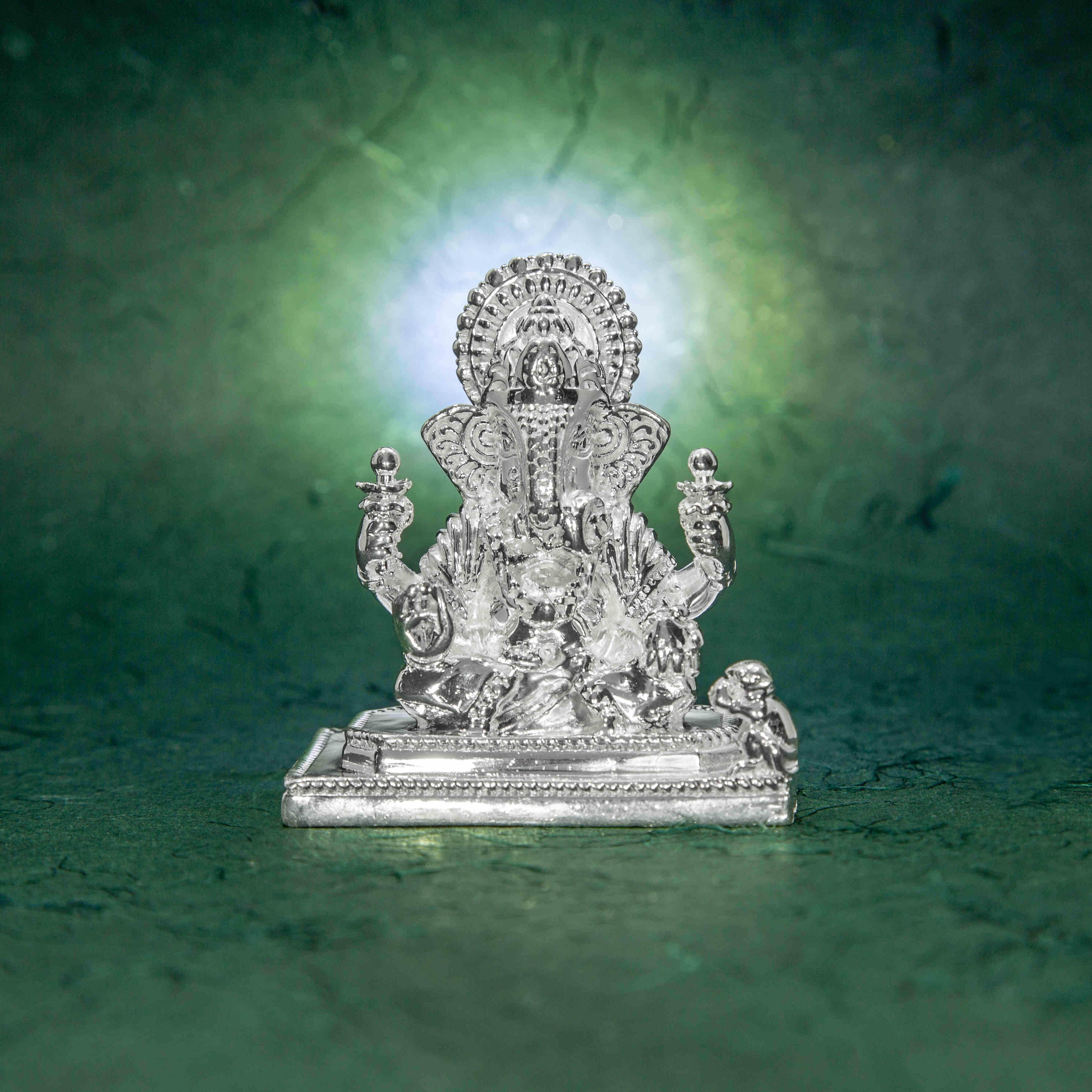 Pure Silver Ganesha Idol