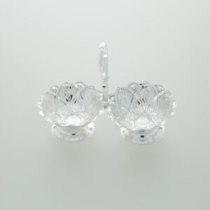 Lotus Shape kumkumvati in silver