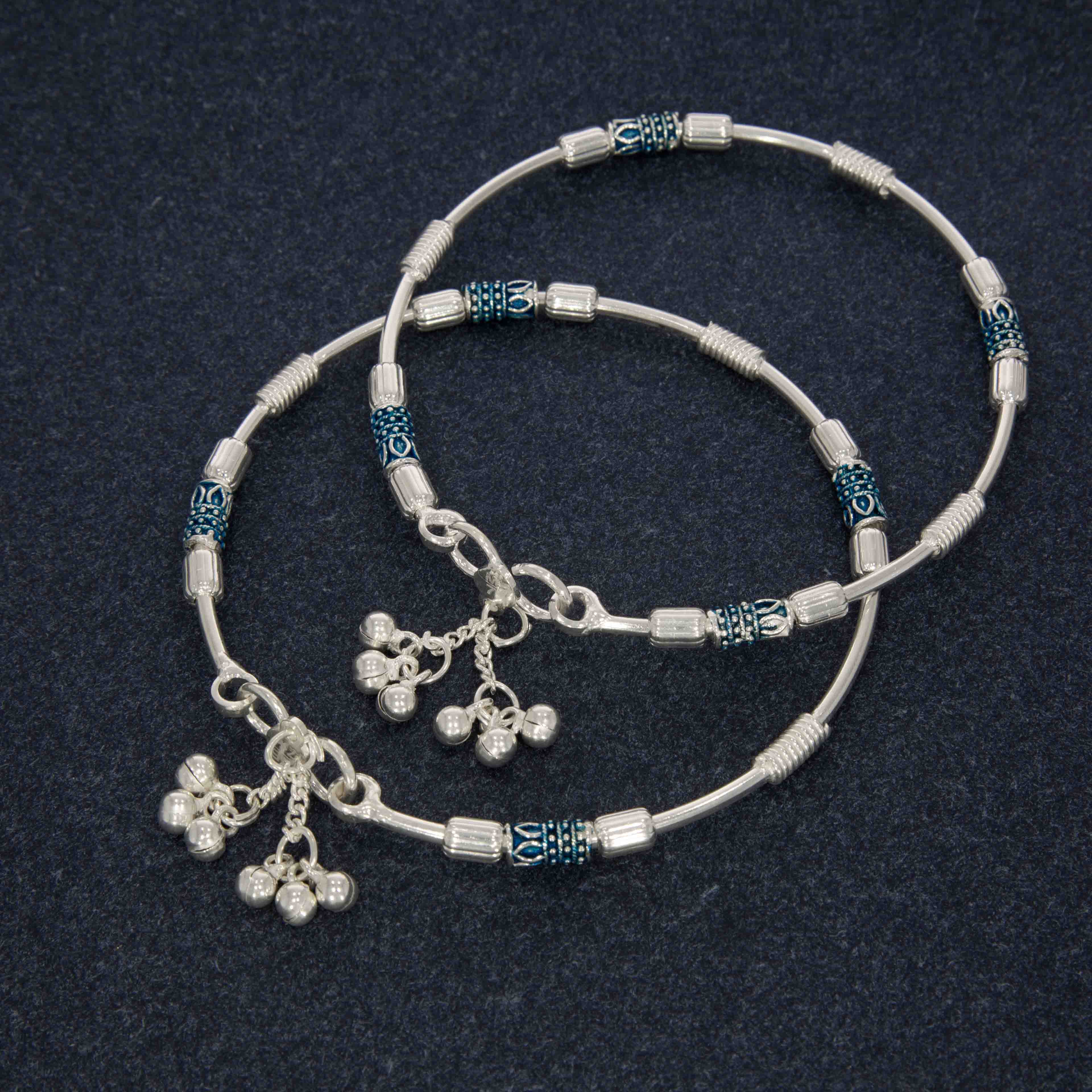 Unique Silver Kada Payal For Women