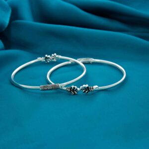 Attractive Silver Kada Payal