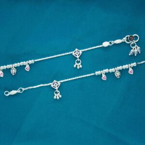 Enchanting Silver Anklets Design