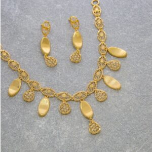 Stunning 22kt turkey pattern necklace set