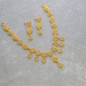 22kt turkey pattern necklace set