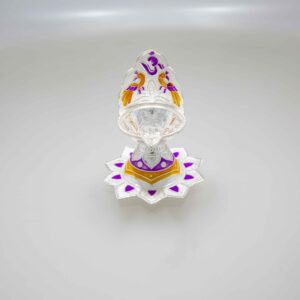Silver Om Design Silver Lamp