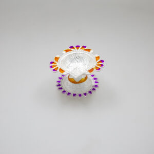 Silver Small Deepak Design