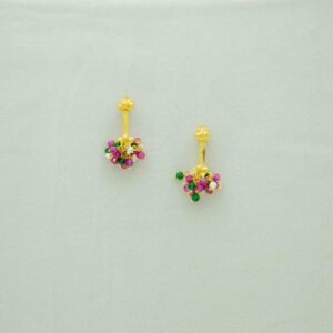 Colorful Crystals 18kt Gold Bugadi