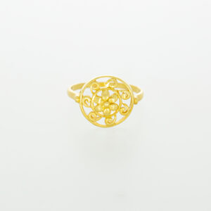 Spiral 22kt Gold Ring Design