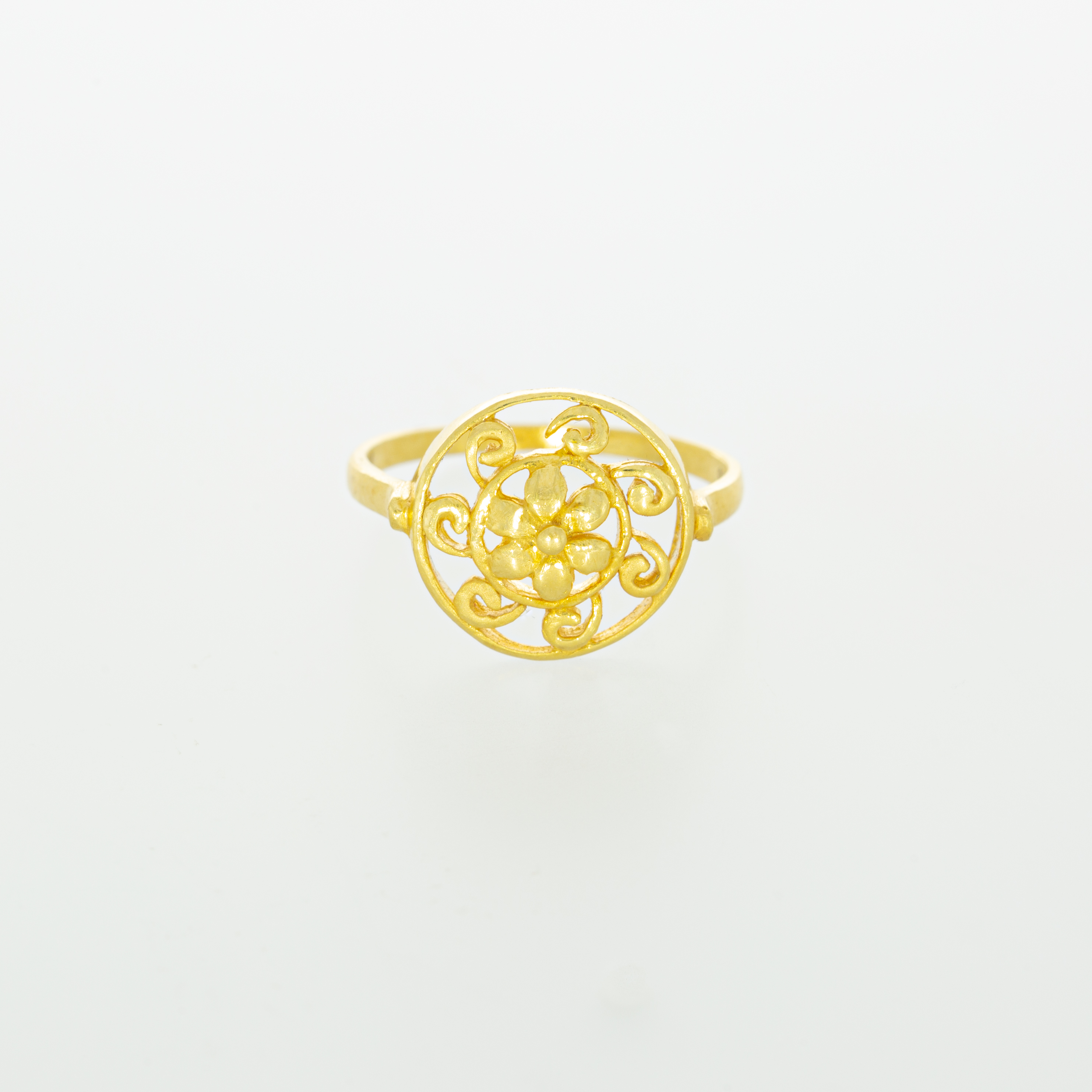 Spiral 22kt Gold Ring Design