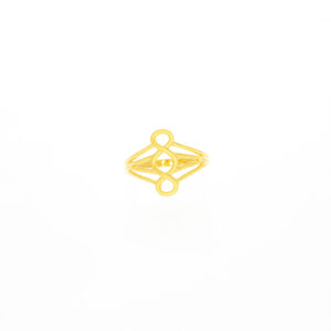 Three Layered 22kt Gold Infinity Finger Ring