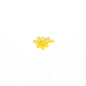 Blooming Flower 22kt Gold Ring