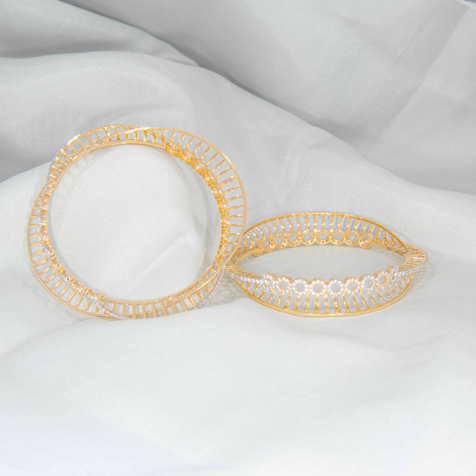 18kt Fascinating Rose Gold Bangles