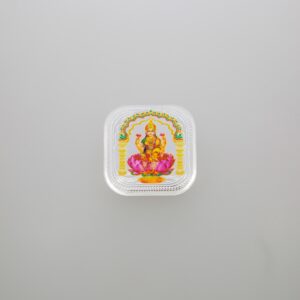 Silver Colorful Lakshmi Coin