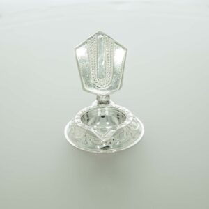 Silver Fancy Design Table Diya