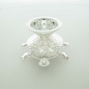 Silver Turtle Shape Diya