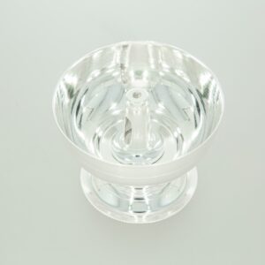 Cup Shape Pattern Silver Diya