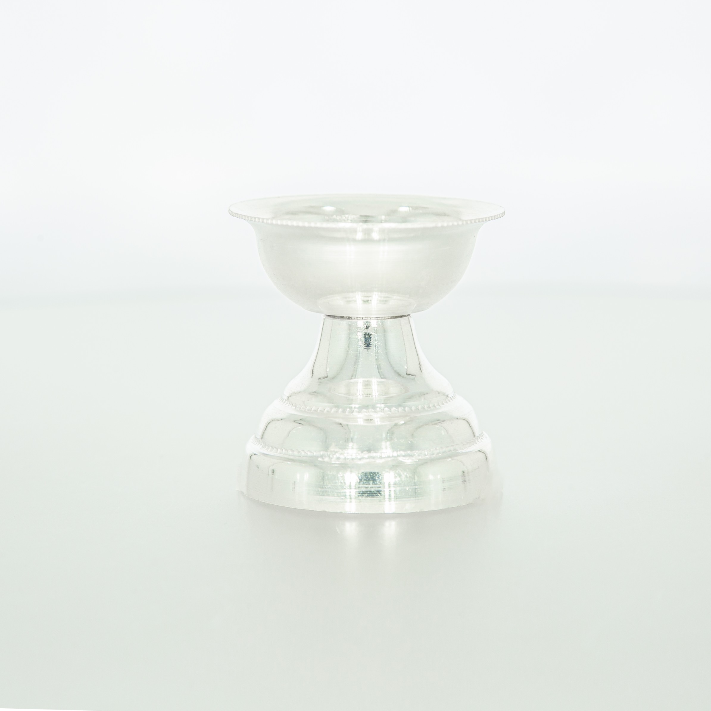 Silver Pooja Diya - Image 2