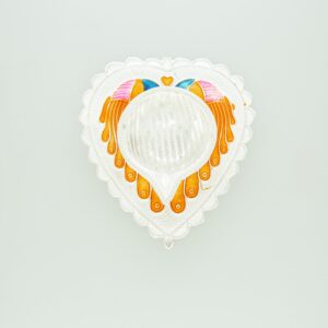 Heart Design Silver Pooja Diya