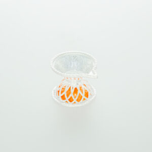 Delightful Orange Color Standing Diya