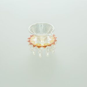 Silver diya design