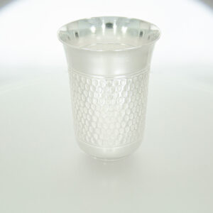 Curved Pattern Silver Glass Design