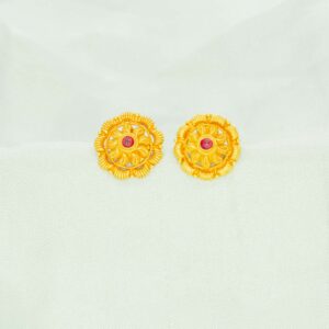 The Floret Gold Stud Earrings