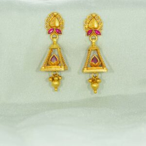 Magnificent 22kt gold jhumka design
