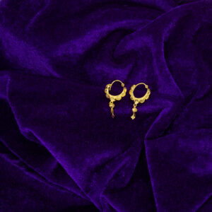 Resplendent gold hoop earrings