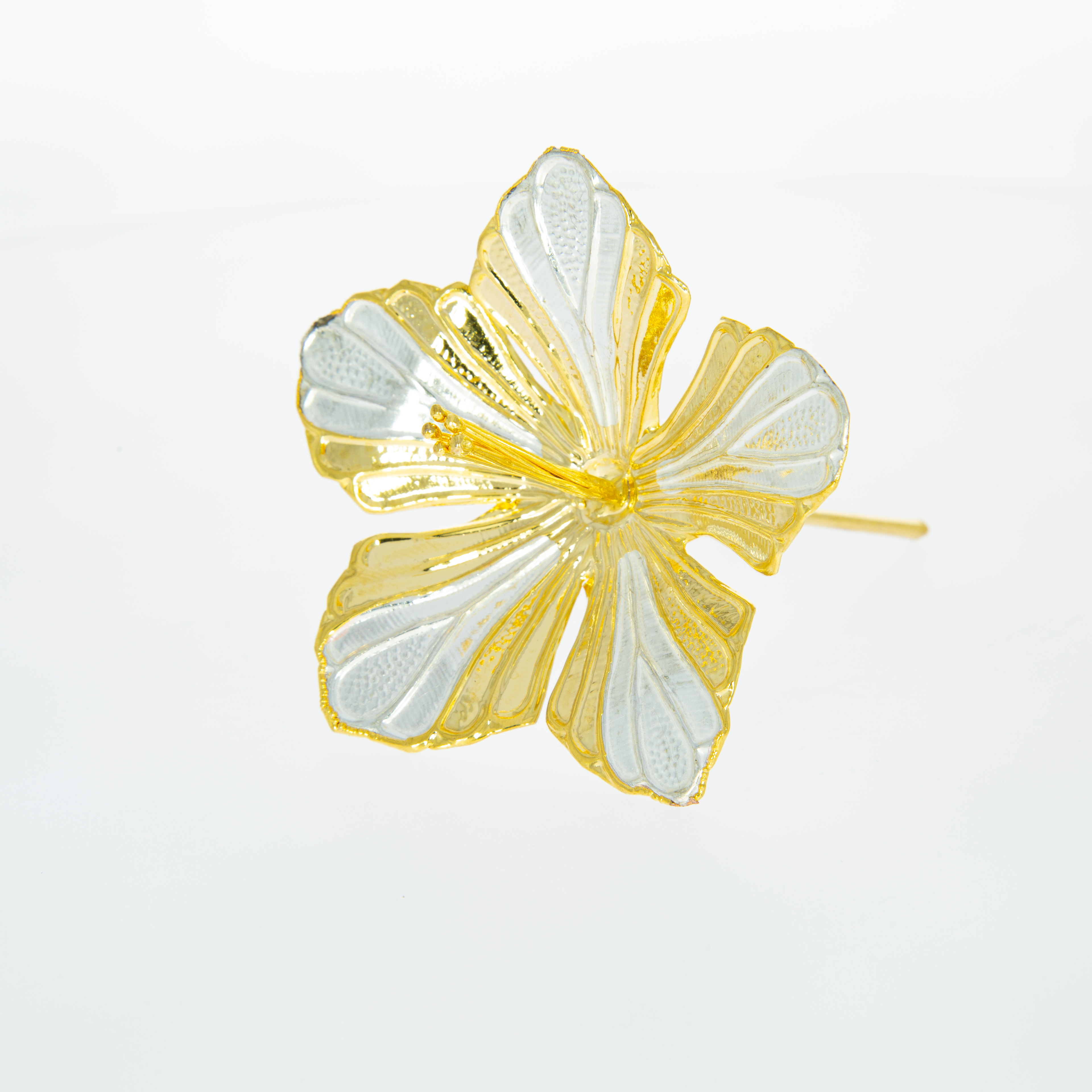 Decorative Silver Flower For Puja