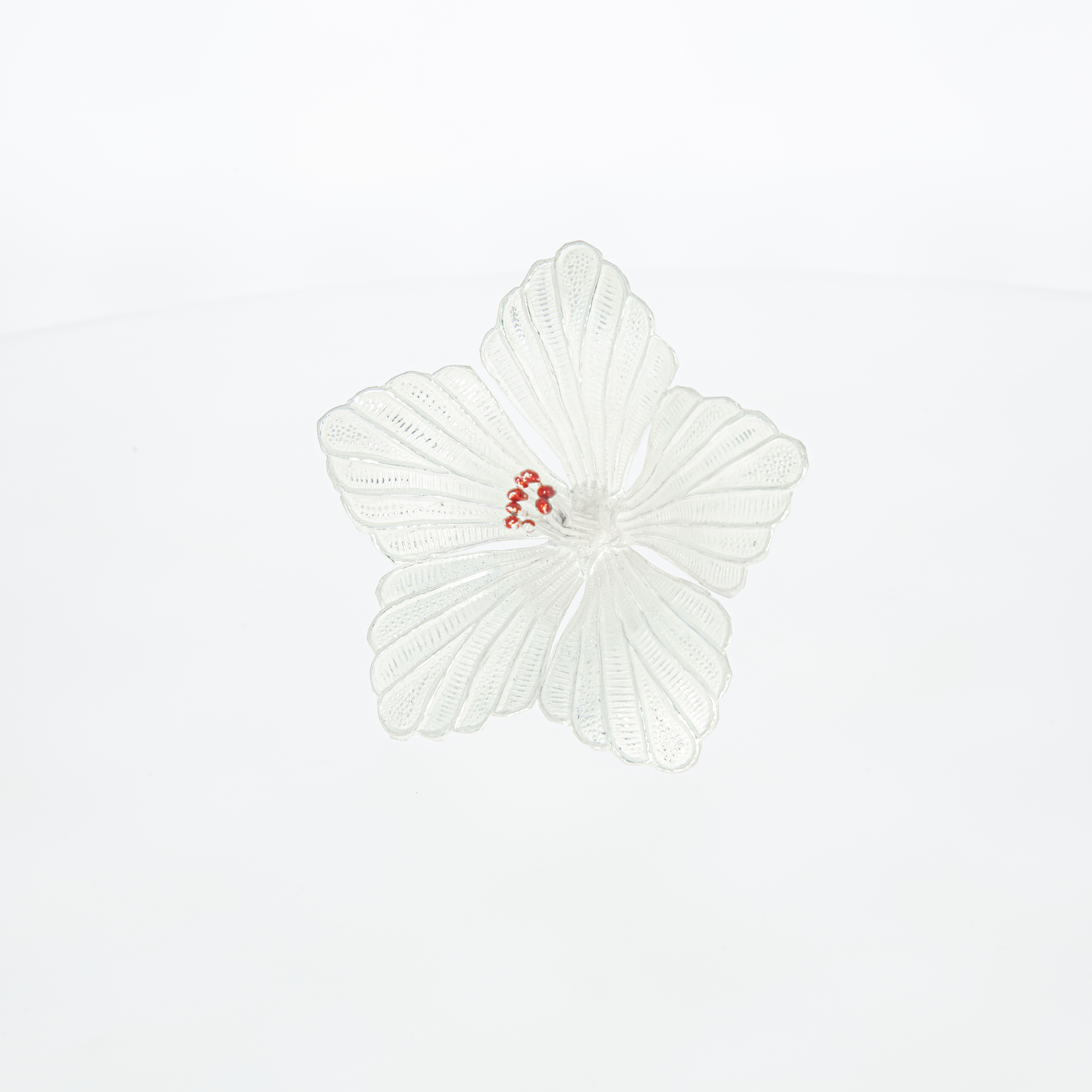Silver Hibiscus Flower