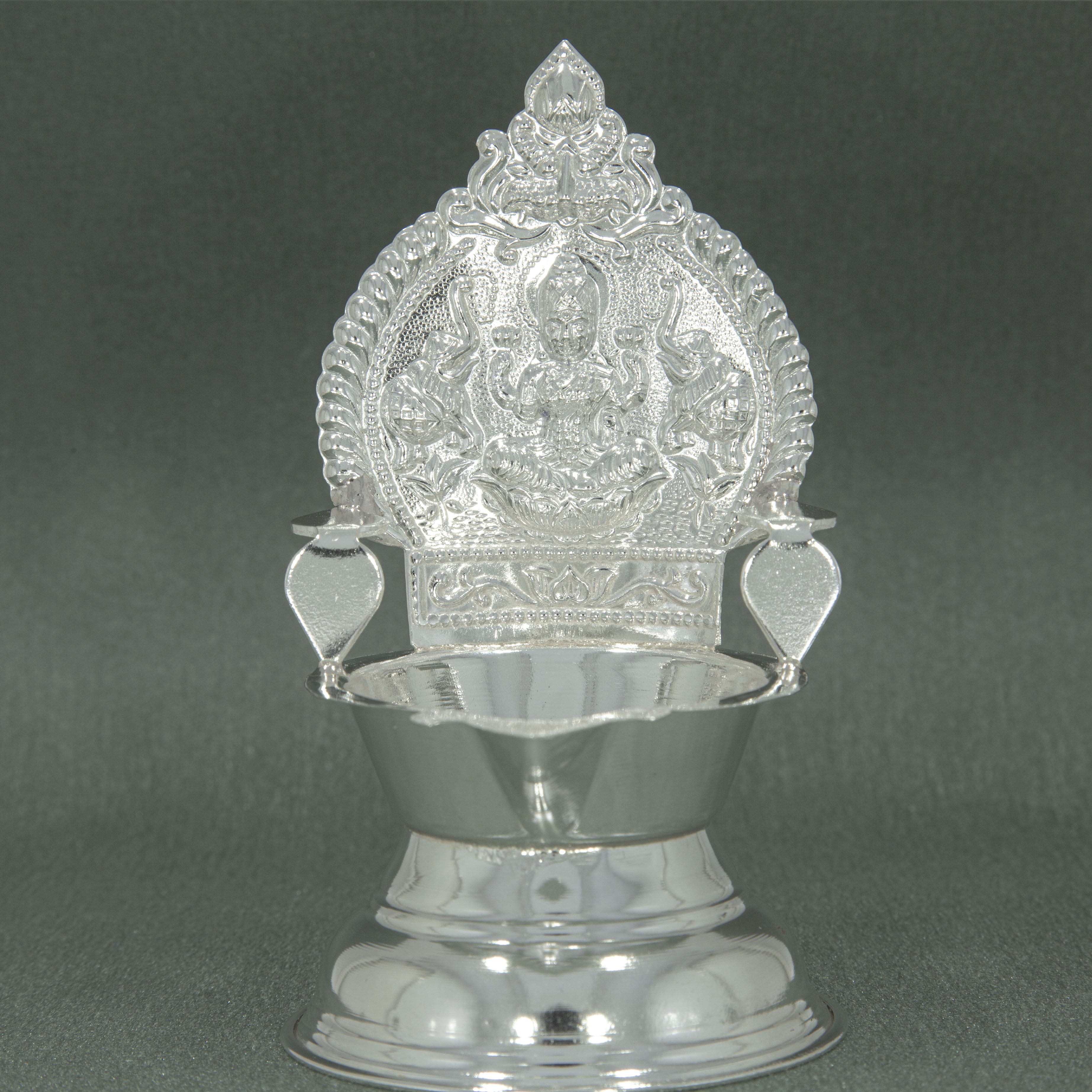 Silver Kamakshi Deepam - Image 2