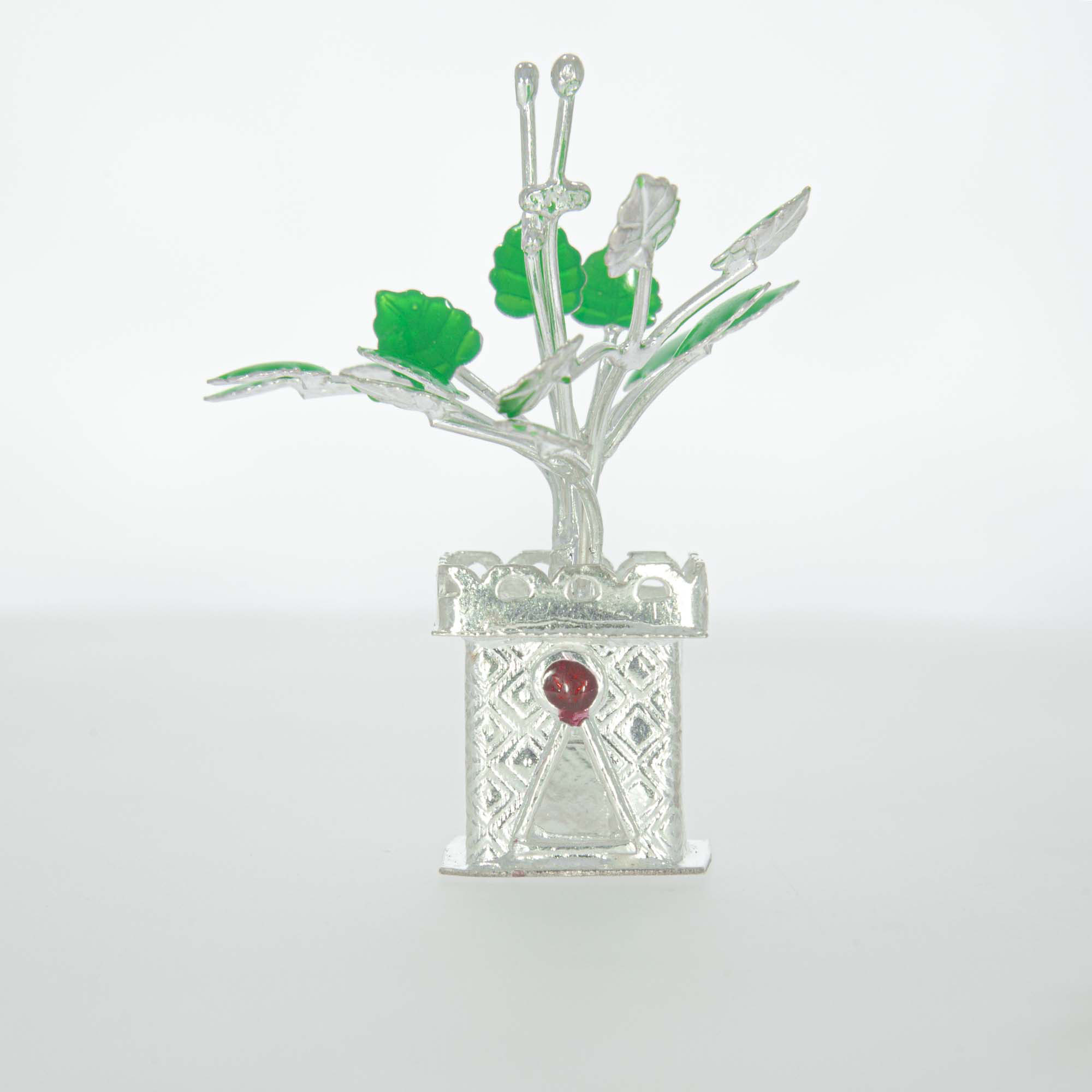 Pure Silver Thulsi Plant - Image 2