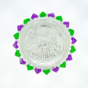 Small Designer Silver Plate