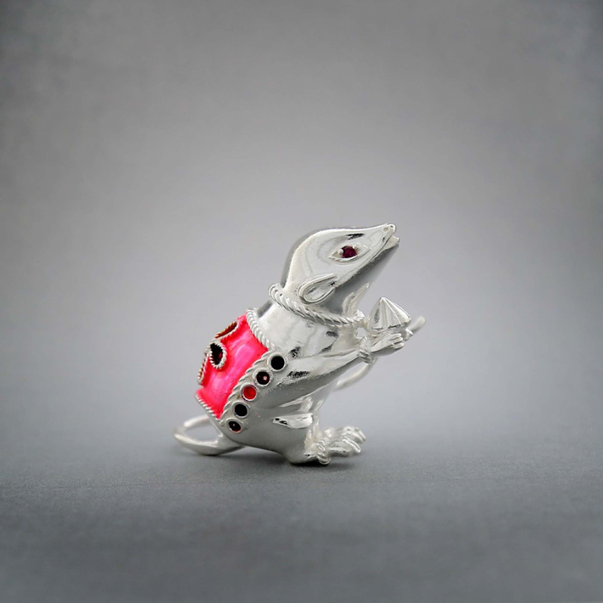 Silver Ganesh Vahan Mushak