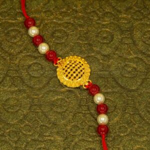 22kt elegant gold rakhi design