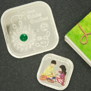 Raksha bandhan silver 999 coin