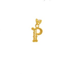 Designer T Letter 22kt Gold Pendant