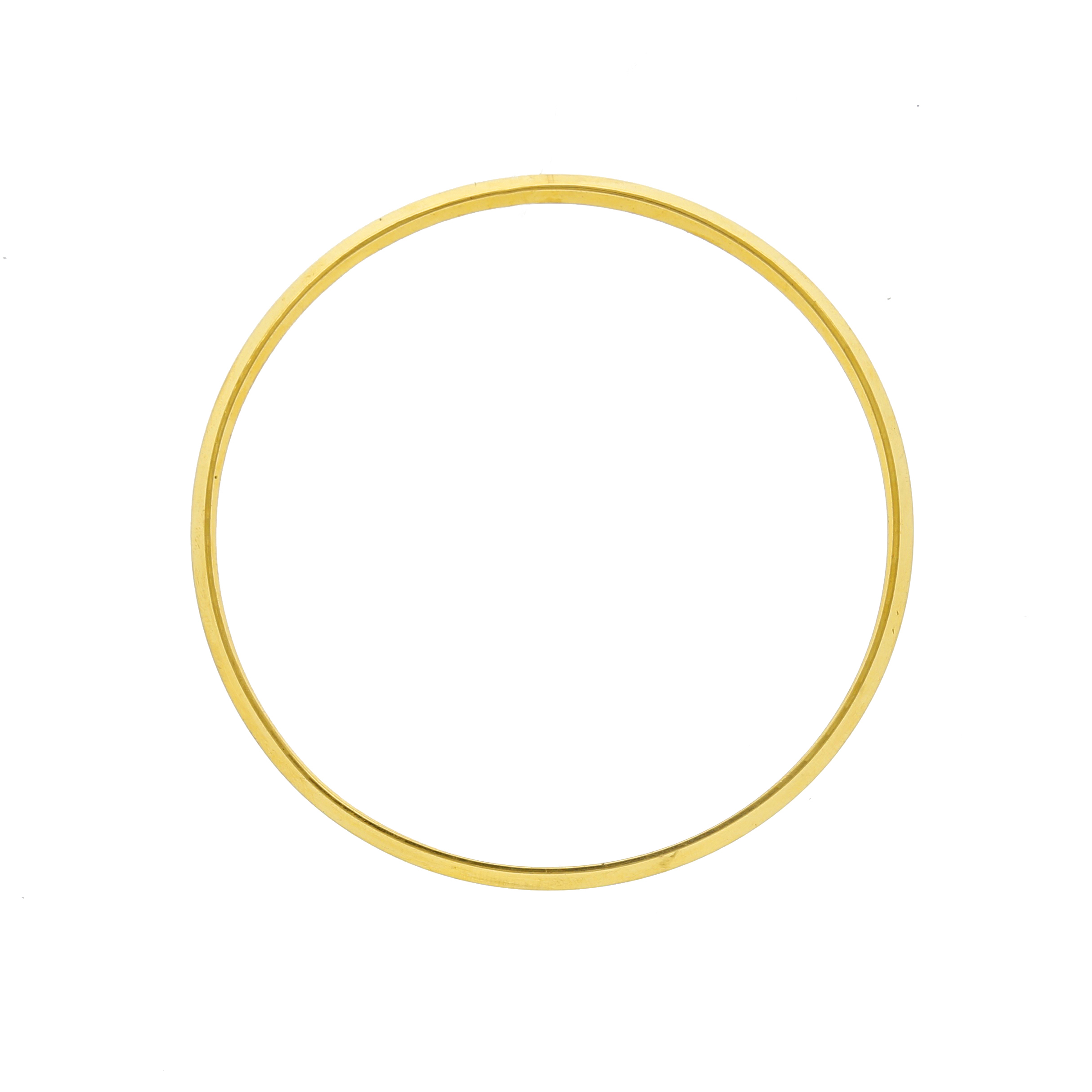 Yellow Gold Punjab Kada In 22kt For Boys