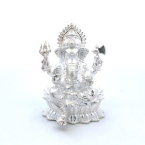 Pure silver ganesh idol for pooja