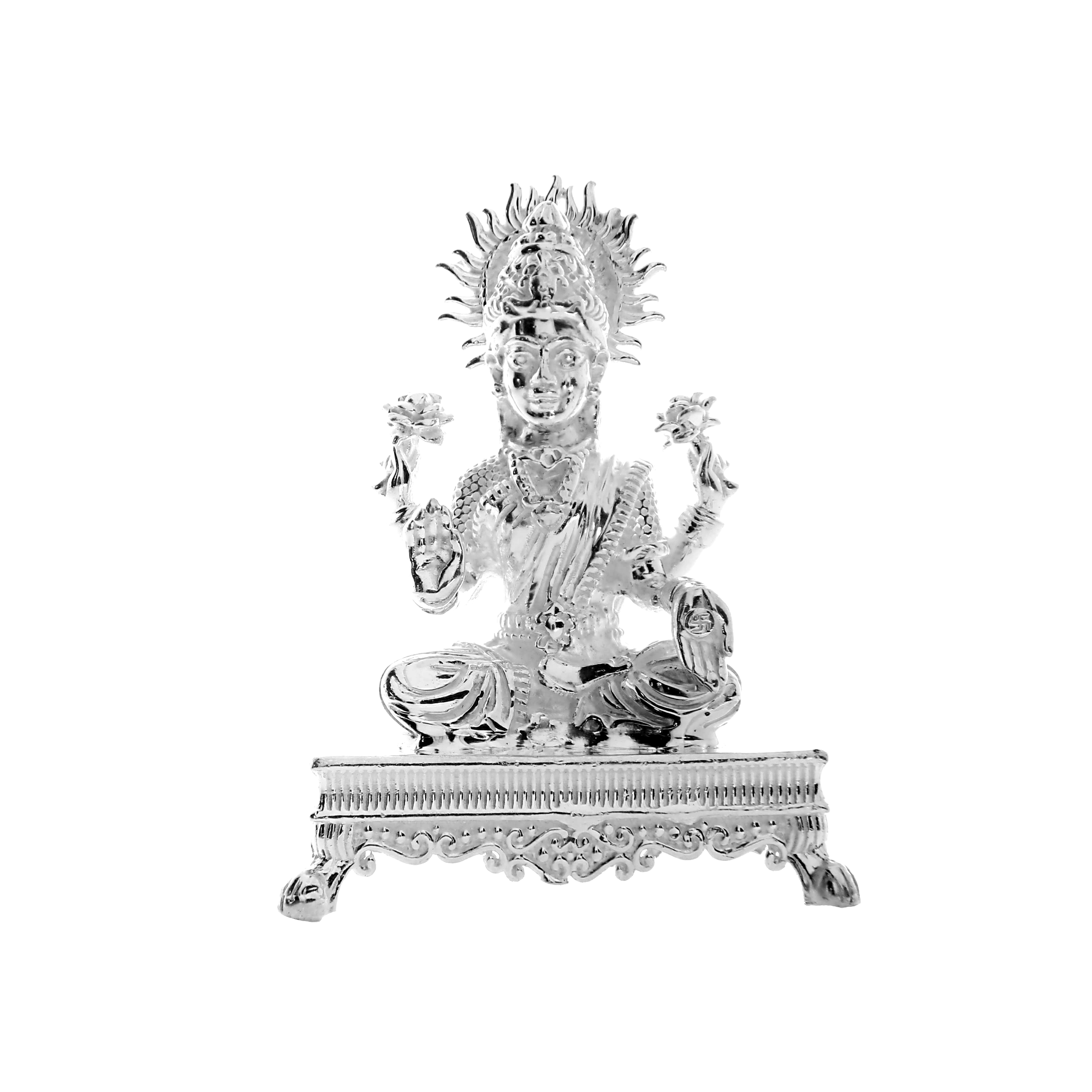 Lakshmi Devi Silver Idol